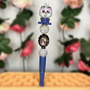 Olaf Presents Ursula Cosplay Repurposed Doorable Handmade Beaded Pen